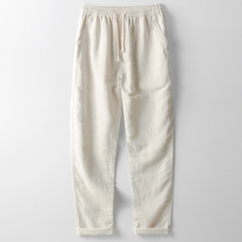 Elegant SANTORINI Linen Trousers