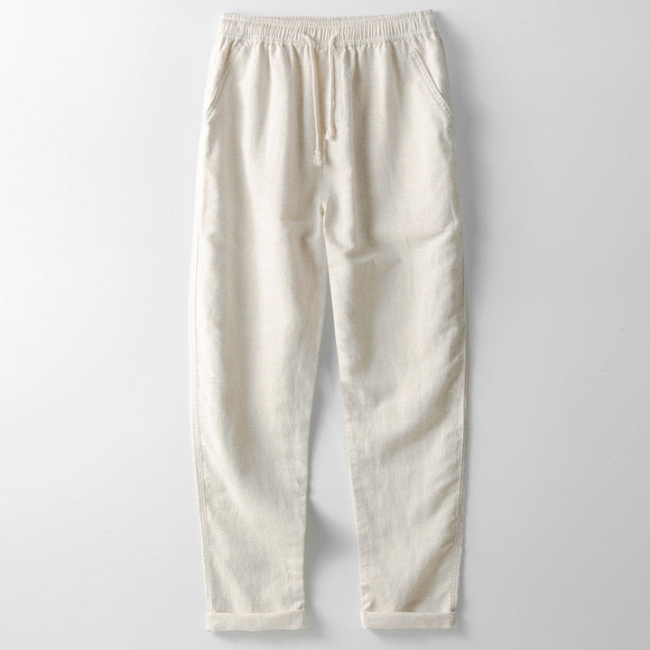 Elegant SANTORINI Linen Trousers
