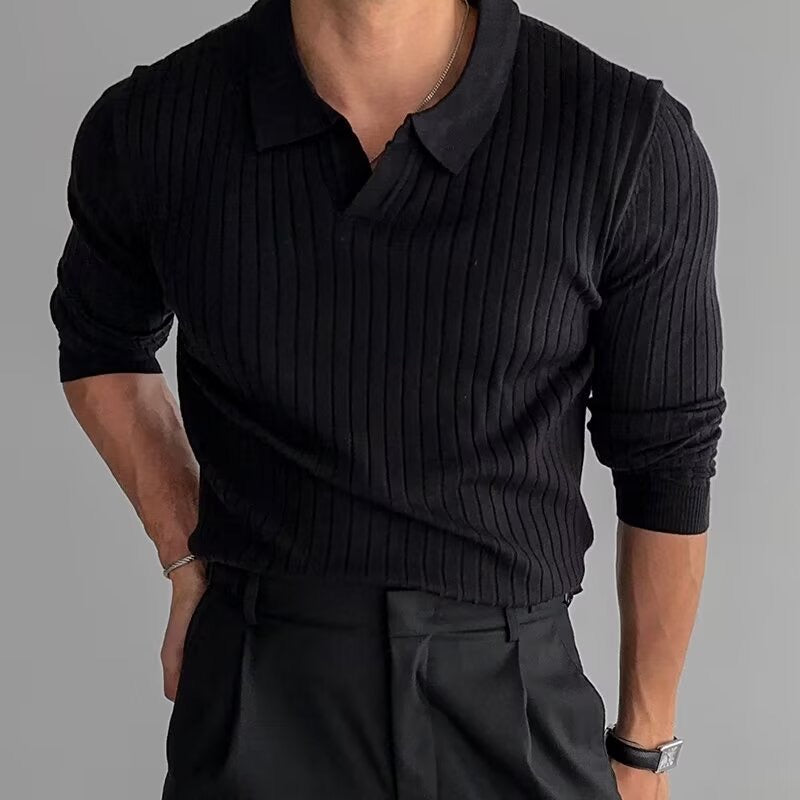 SUWON V-Neck Polo Shirt