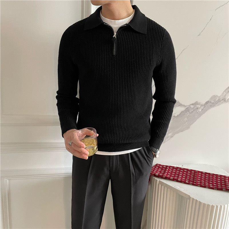 GONGJU Zip-Up Sweater