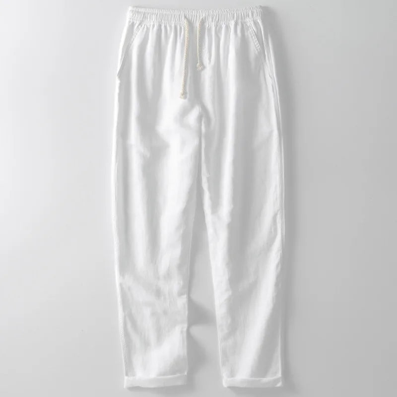 Elegant SANTORINI Linen Trousers