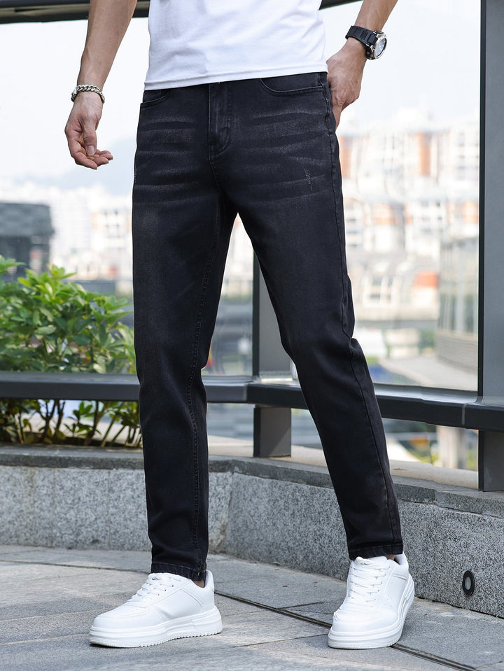 Men's Classic Denim Jeans | Medium Stretch | Casual Style