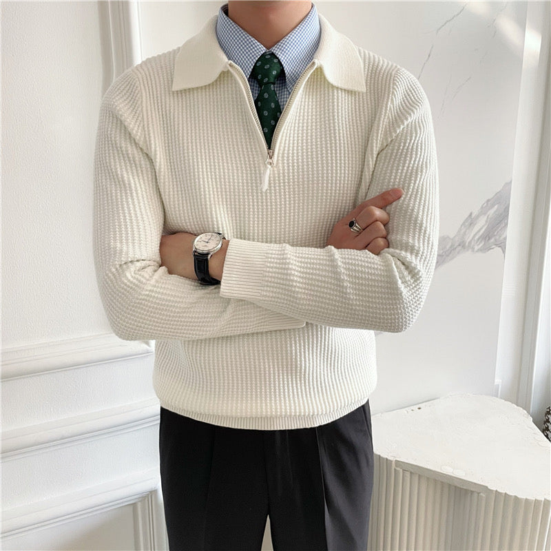 GONGJU Zip-Up Sweater