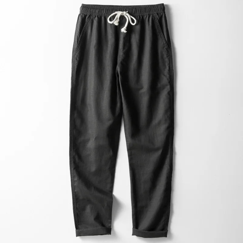 Elegant SANTORINI Linen Trousers