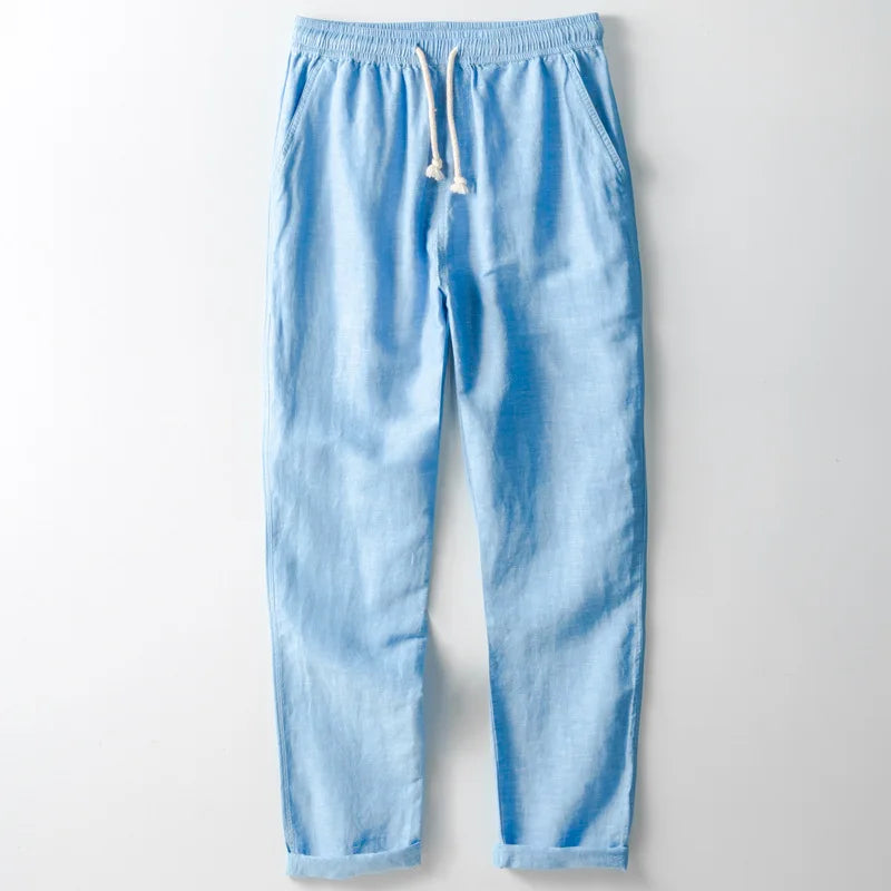 Elegant SANTORINI Linen Trousers