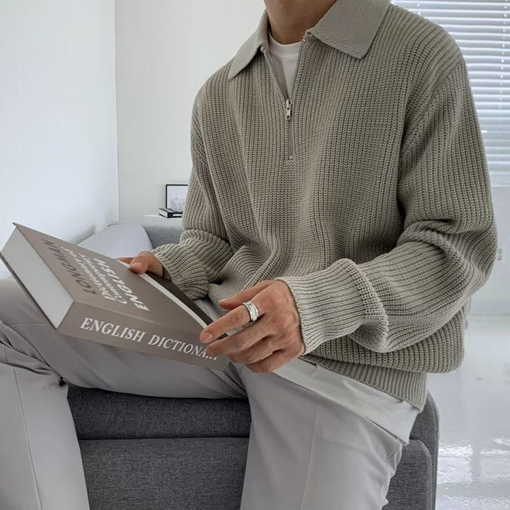 RASON Zip-Up Sweater