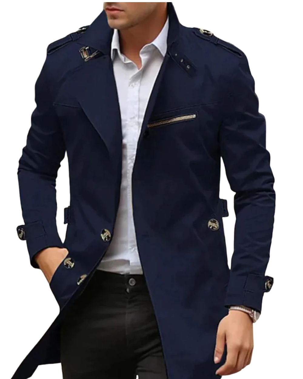 Stylish Men's Trench Coat