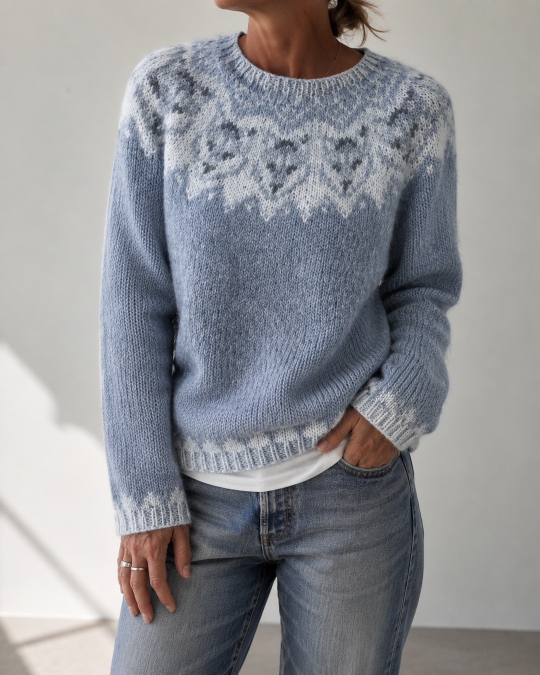 Darlene™ | Timeless Fair Isle Knit Sweater