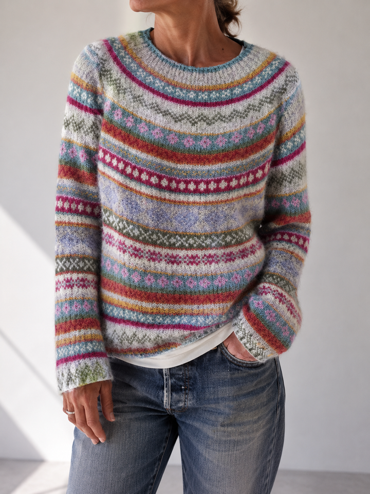 Darlene™ | Timeless Fair Isle Knit Sweater