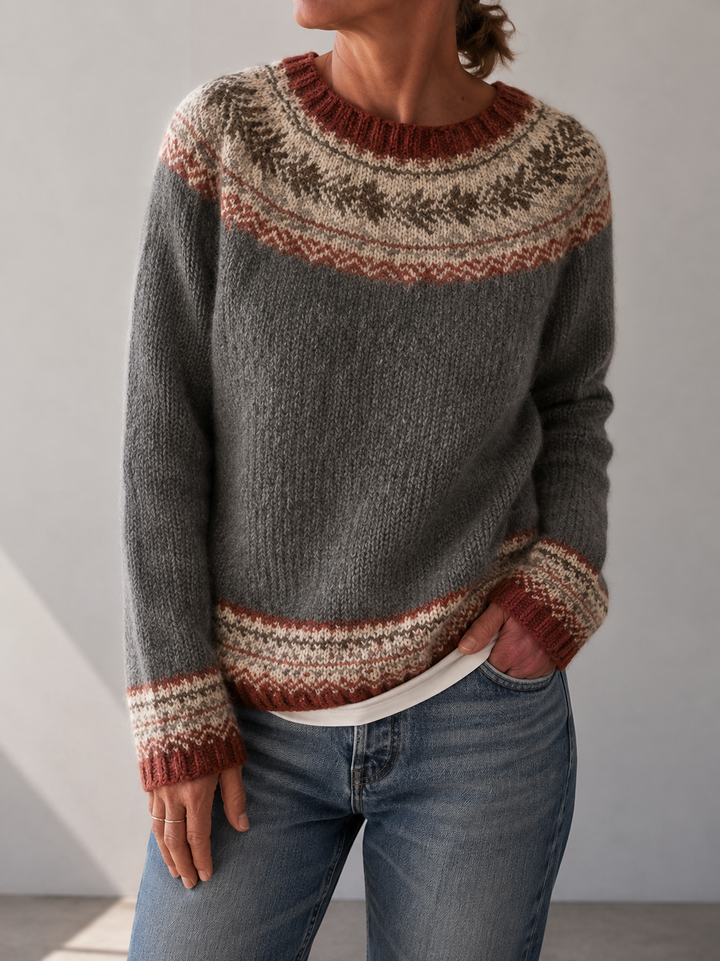 Darlene™ | Timeless Fair Isle Knit Sweater
