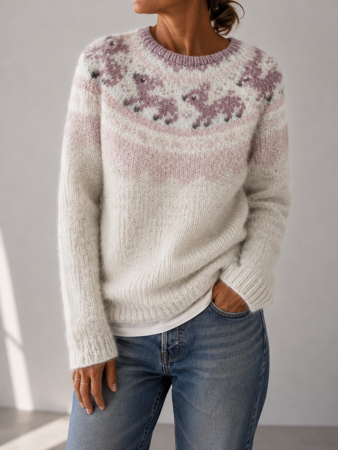 Darlene™ | Timeless Fair Isle Knit Sweater