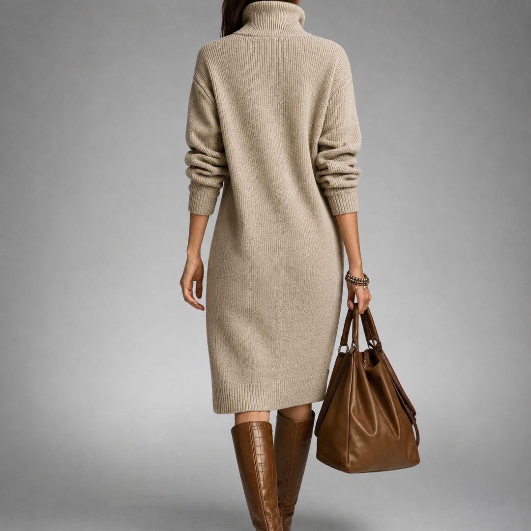 Elise™ | Comfy Button-Up Sweater Dress