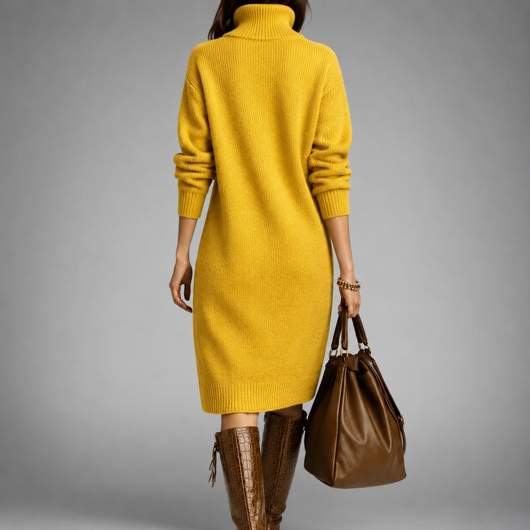 Elise™ | Comfy Button-Up Sweater Dress