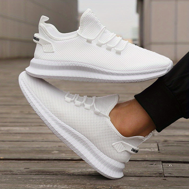 Men's Lightweight Running Shoes | Breathable Low-Top Design | Casual Outdoor Sports Footwear | Lace-Up Style