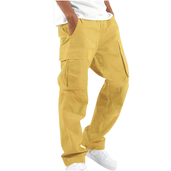 Men's Loose-Fit Cargo Pants | Straight Leg Workwear | Casual Style