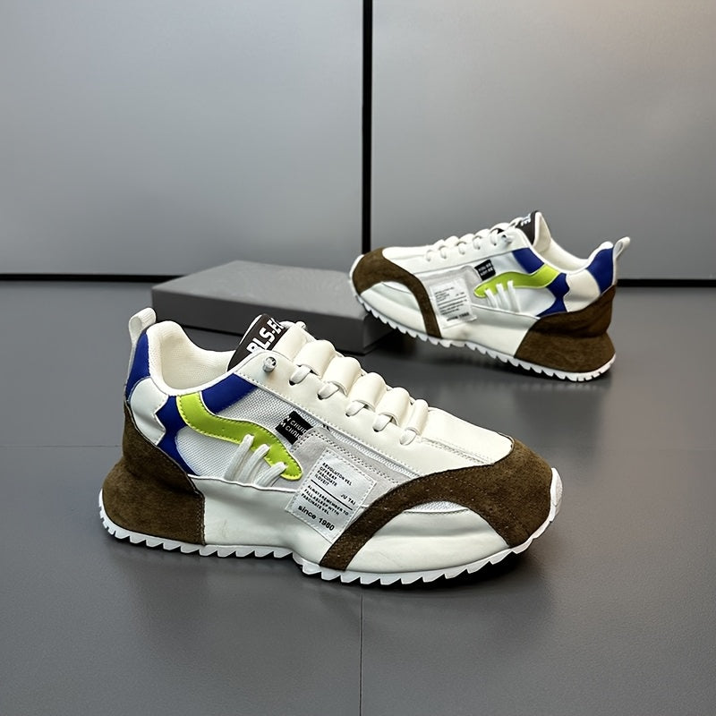 Men's Trendy Platform Shoes | Comfortable Lace-Up Design for Walking & Jogging | All-Season Footwear