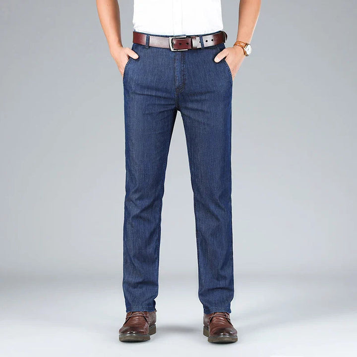 Men's High-Waisted Loose Fit Denim Jeans