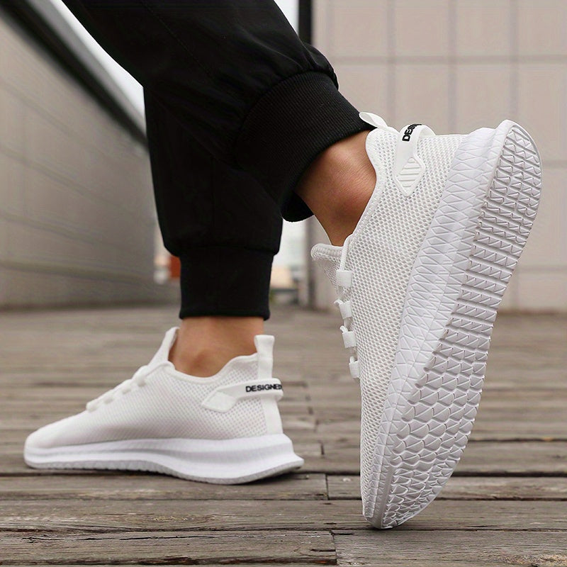 Men's Lightweight Running Shoes | Breathable Low-Top Design | Casual Outdoor Sports Footwear | Lace-Up Style