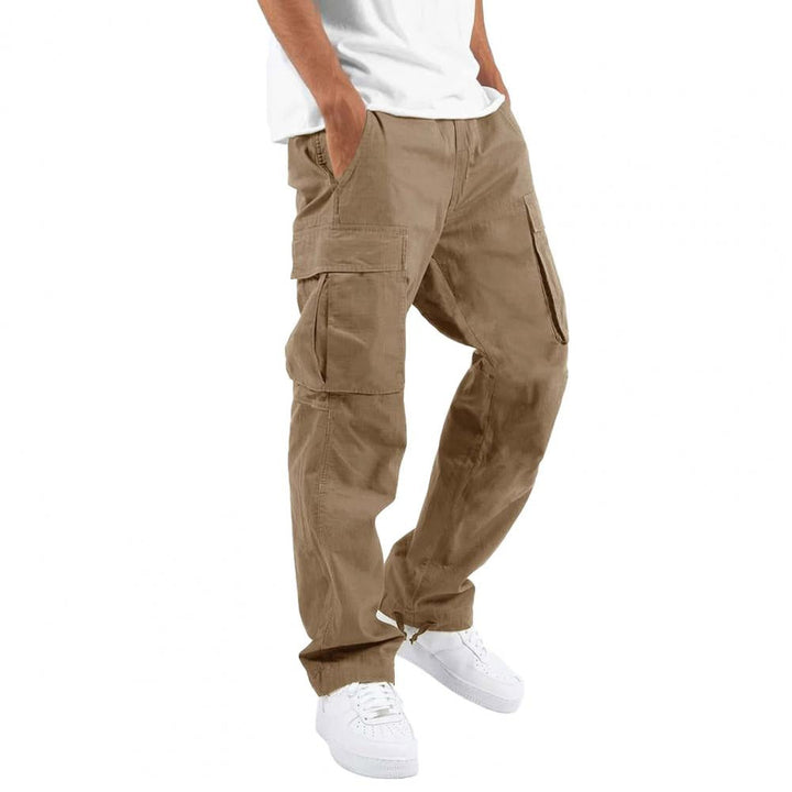 Men's Loose-Fit Cargo Pants | Straight Leg Workwear | Casual Style