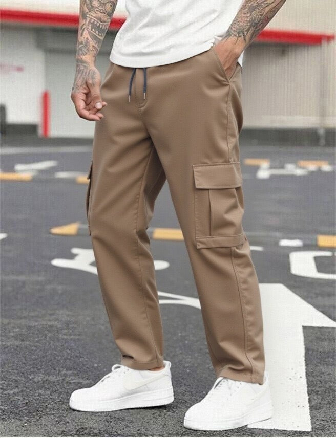 Men's Casual Cargo Pants | Relaxed Fit | Flap Pockets | Perfect for Spring