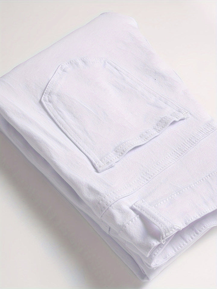 Men's Slim Fit Skinny Jeans | Contemporary Style in Versatile White