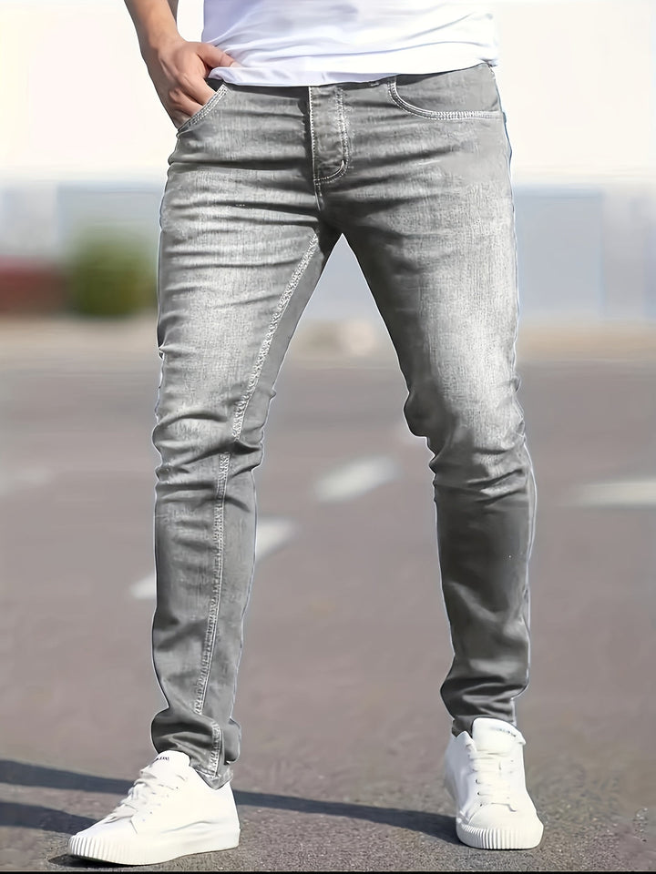Men's Versatile Casual Jeans | Modern & Comfortable Denim Pants for All Seasons