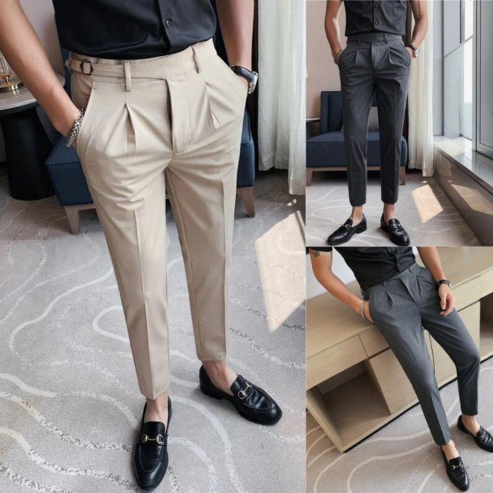 Men's Slim Fit Trousers | Versatile Formal and Casual Pants