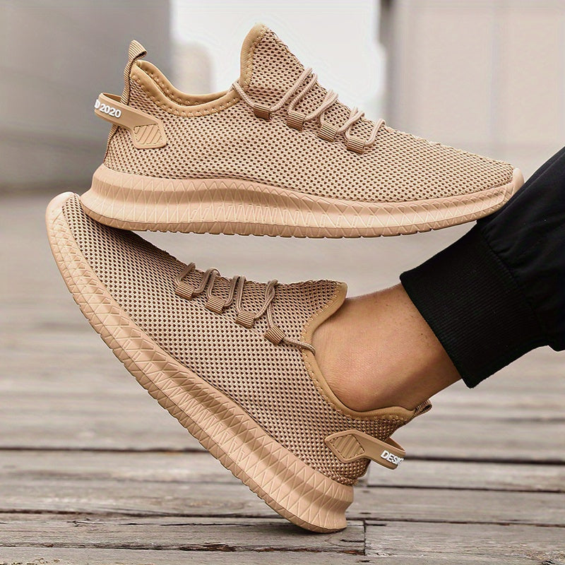 Men's Lightweight Running Shoes | Breathable Low-Top Design | Casual Outdoor Sports Footwear | Lace-Up Style