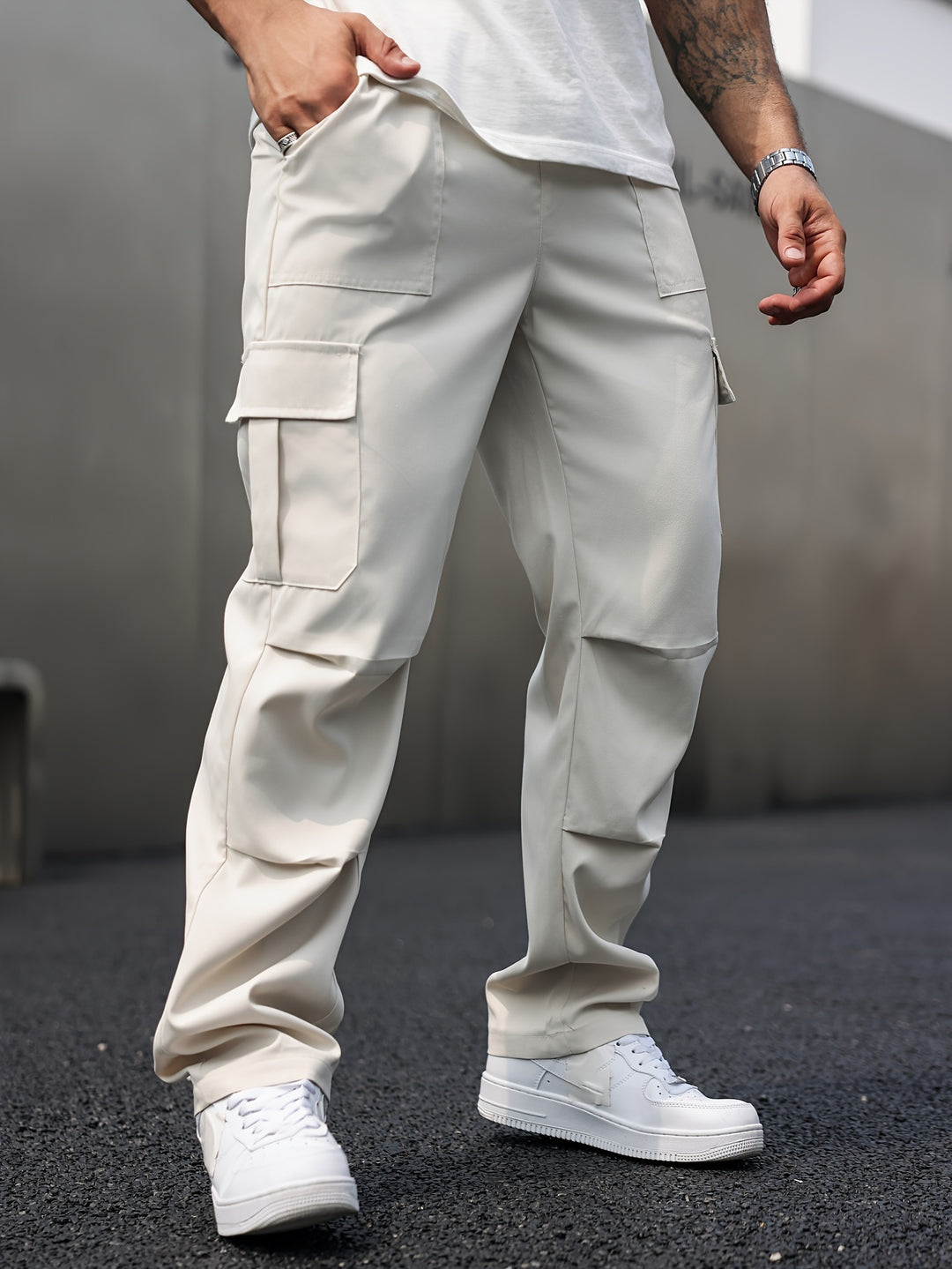 Men's Loose Fit Cargo Pants | Durable Fabric | Multiple Pockets