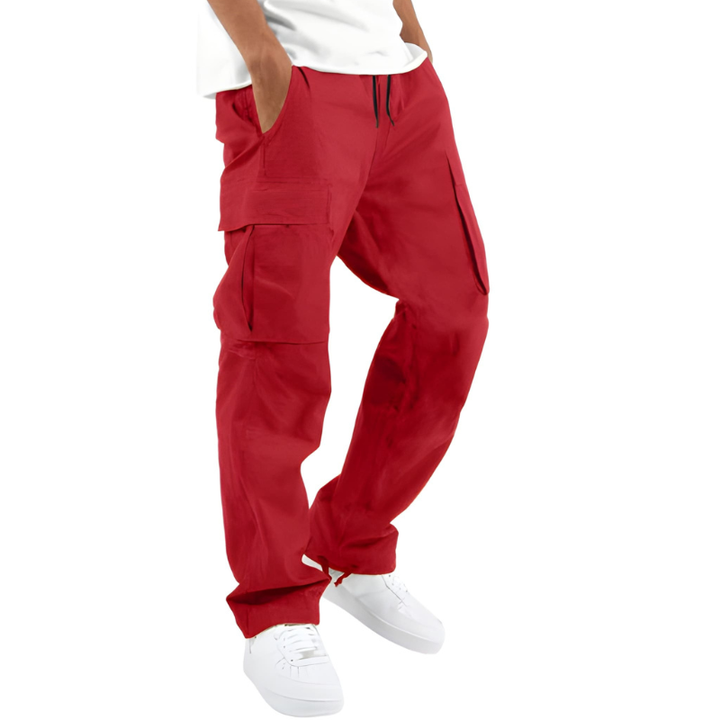 Men's Loose-Fit Cargo Pants | Straight Leg Workwear | Casual Style