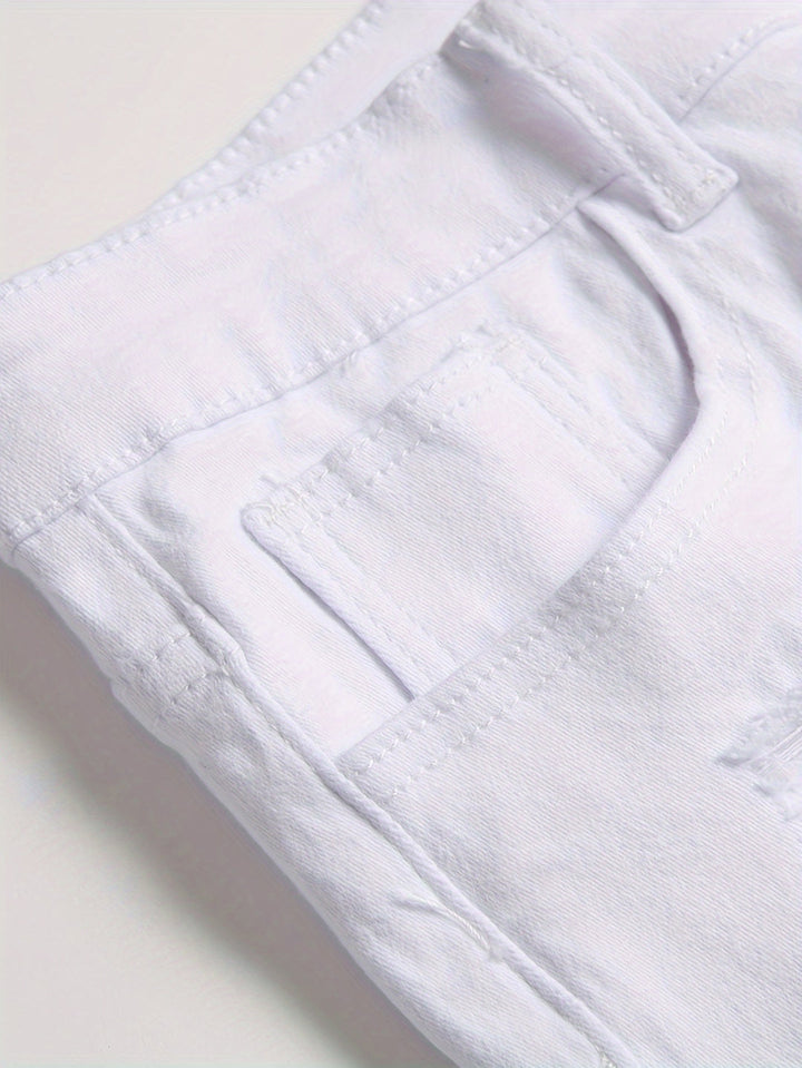Men's Slim Fit Skinny Jeans | Contemporary Style in Versatile White