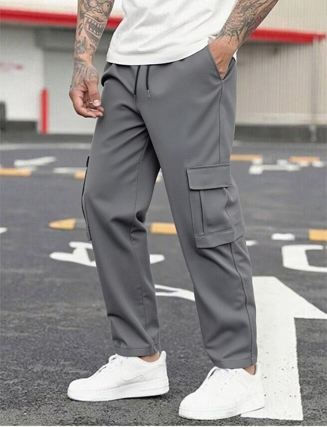 Men's Casual Cargo Pants | Relaxed Fit | Flap Pockets | Perfect for Spring