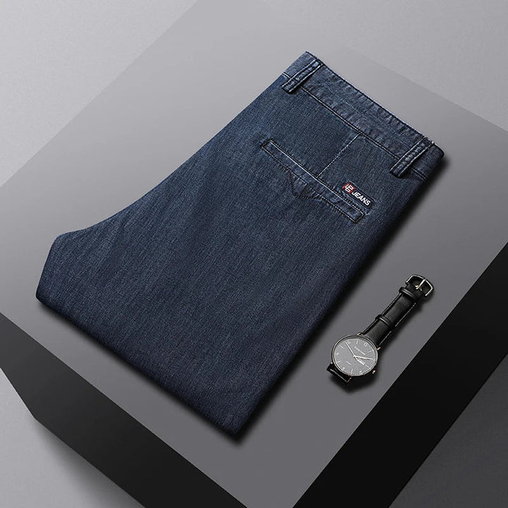 Men's High-Waisted Loose Fit Denim Jeans