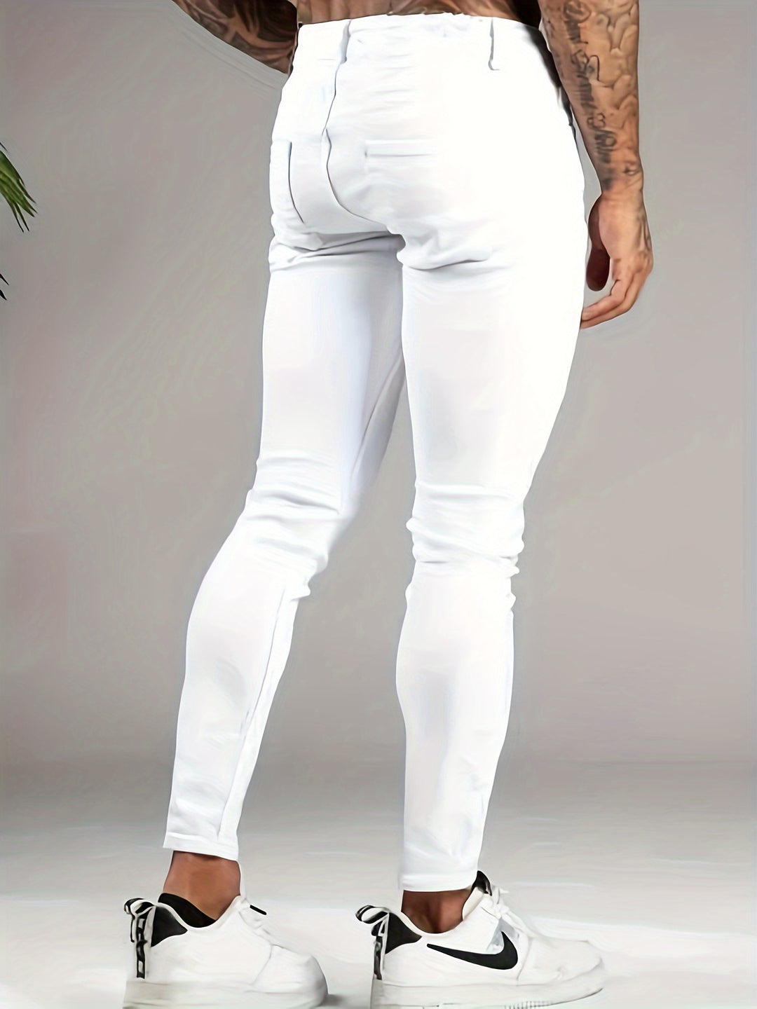Men's Slim Fit Skinny Jeans | Contemporary Style in Versatile White
