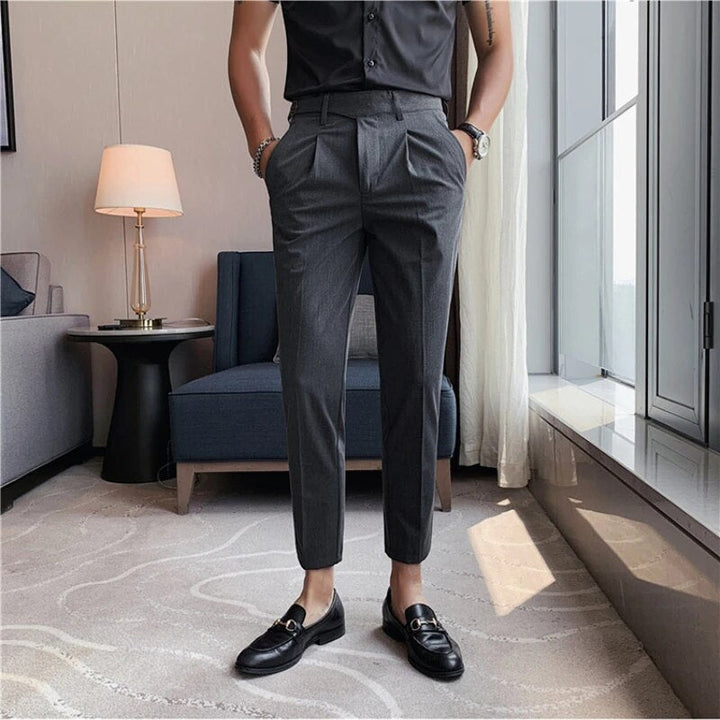 Men's Slim Fit Trousers | Versatile Formal and Casual Pants
