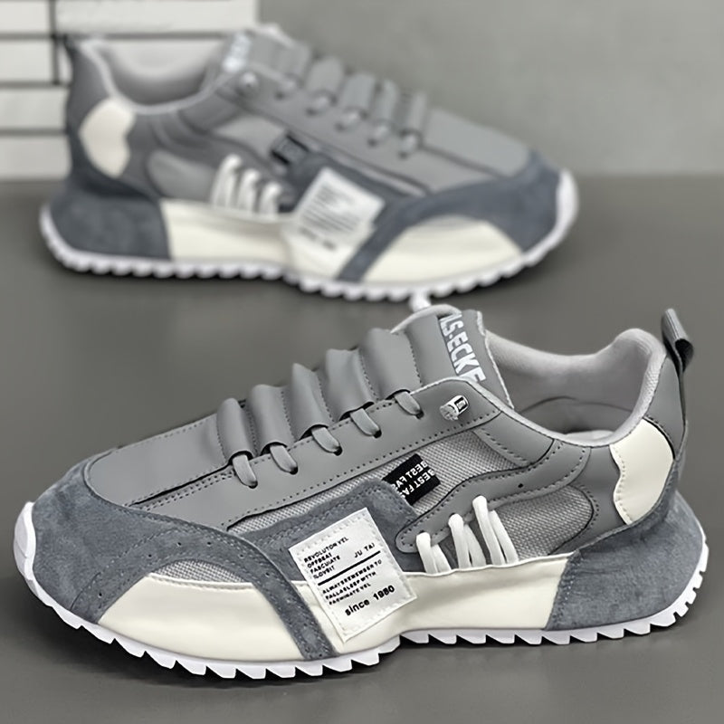 Men's Trendy Platform Shoes | Comfortable Lace-Up Design for Walking & Jogging | All-Season Footwear
