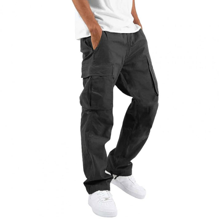 Men's Loose-Fit Cargo Pants | Straight Leg Workwear | Casual Style