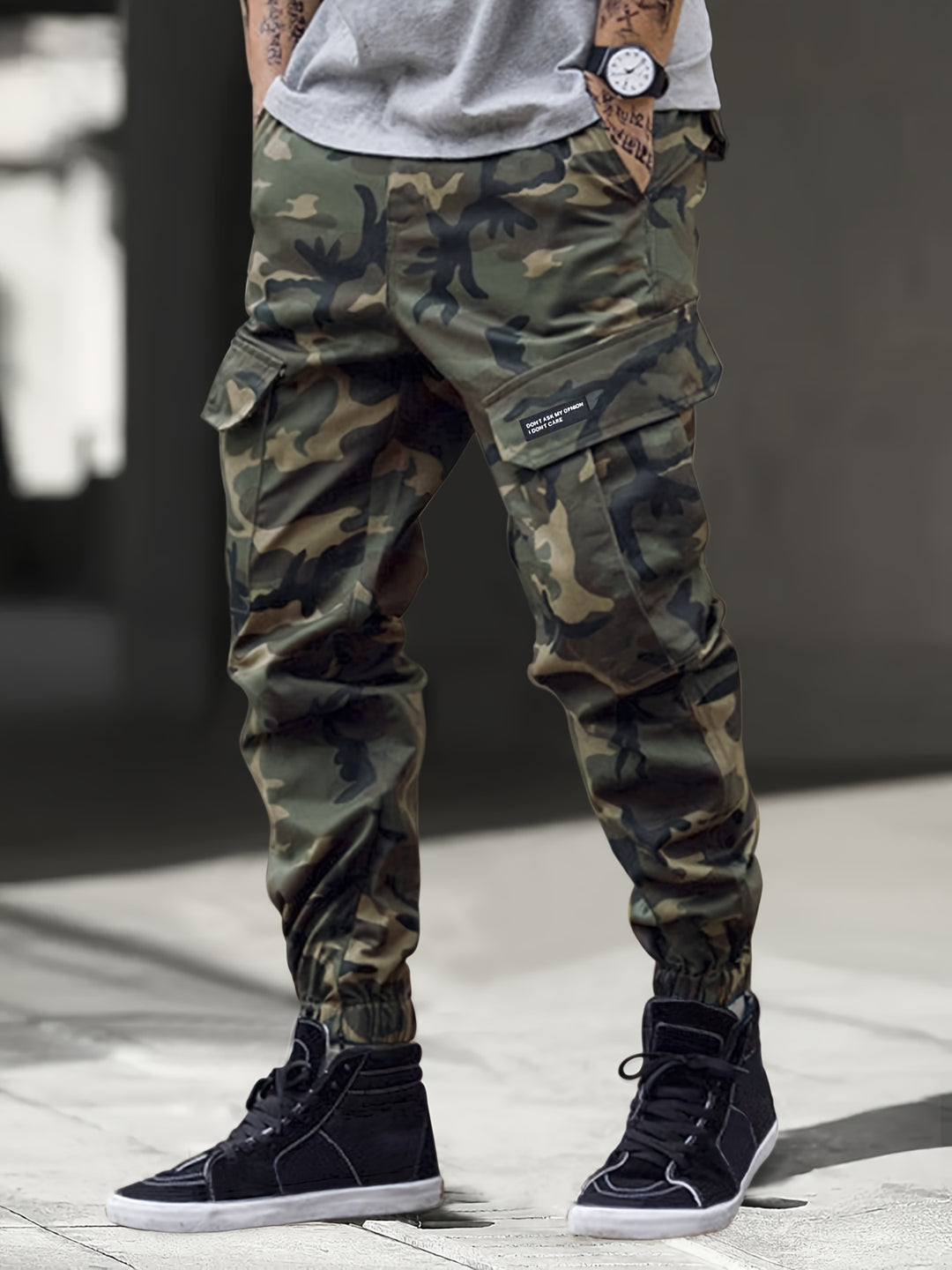Men's Camouflage Cargo Pants | Versatile Outdoor Style | Ample Pocket Storage
