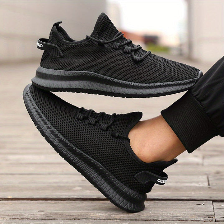 Men's Lightweight Running Shoes | Breathable Low-Top Design | Casual Outdoor Sports Footwear | Lace-Up Style
