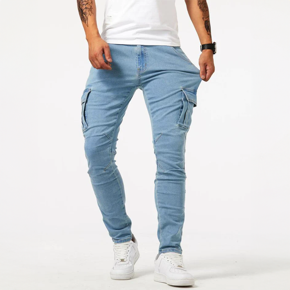 Men's Slim Fit Cargo Pants | Modern Style & Eco-Friendly Comfort