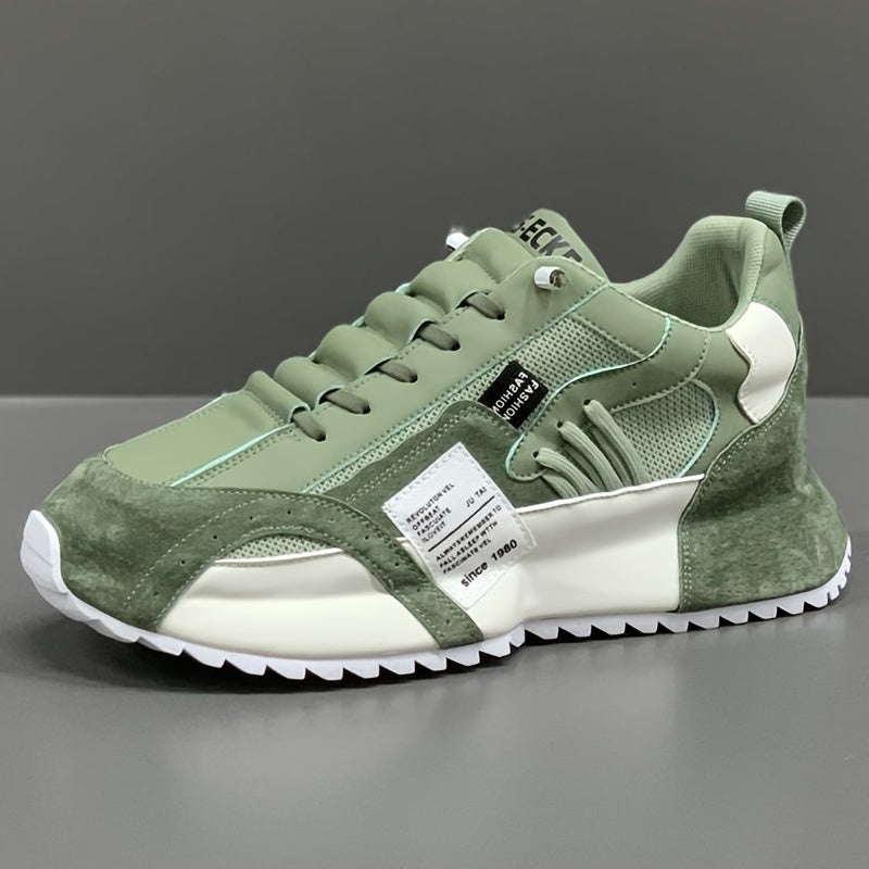 Men's Trendy Platform Shoes | Comfortable Lace-Up Design for Walking & Jogging | All-Season Footwear