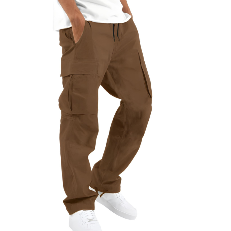 Men's Loose-Fit Cargo Pants | Straight Leg Workwear | Casual Style