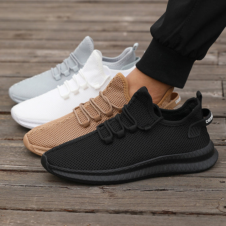 Men's Lightweight Running Shoes | Breathable Low-Top Design | Casual Outdoor Sports Footwear | Lace-Up Style