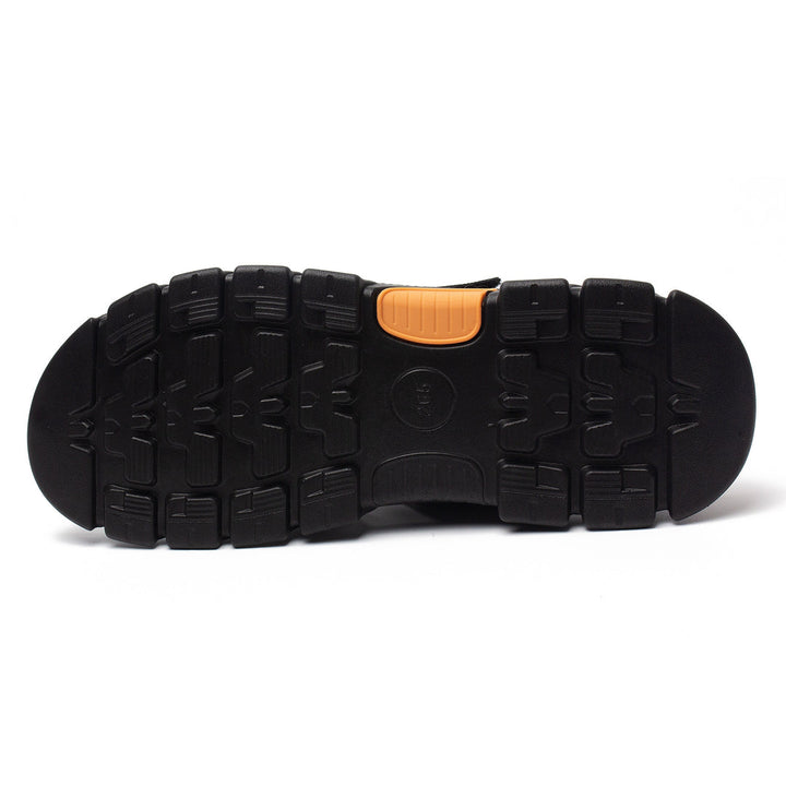 Men's Open Toe Velcro Sandals | Comfortable Non-Slip Design | Cowhide Upper & Rubber Sole