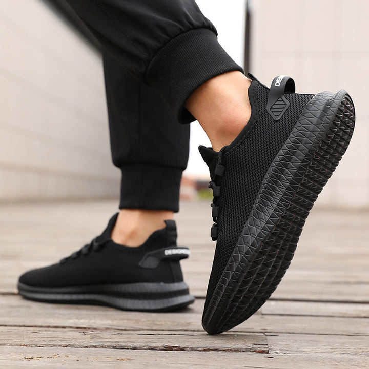 Men's Lightweight Running Shoes | Breathable Low-Top Design | Casual Outdoor Sports Footwear | Lace-Up Style