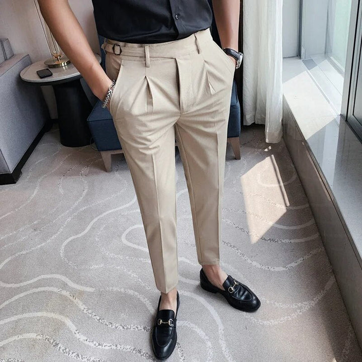 Men's Slim Fit Trousers | Versatile Formal and Casual Pants
