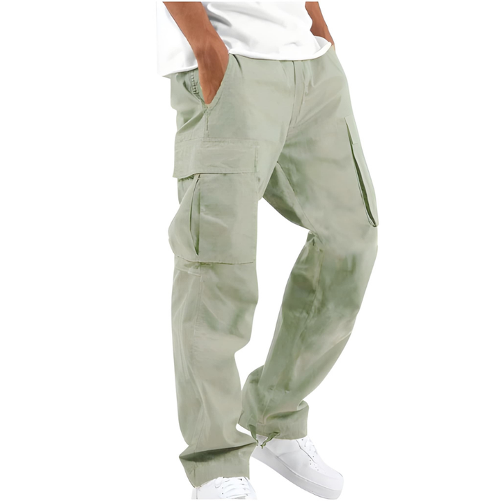 Men's Loose-Fit Cargo Pants | Straight Leg Workwear | Casual Style