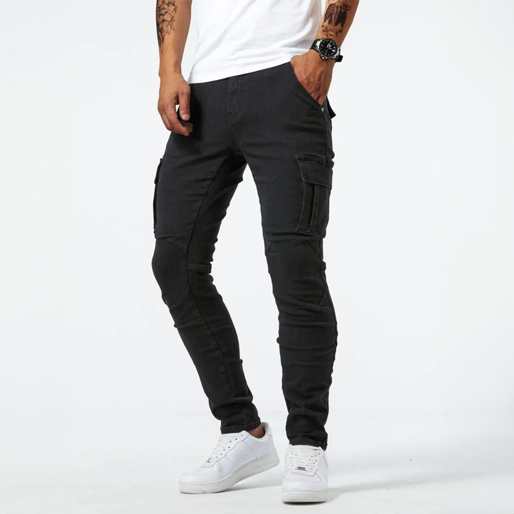 Men's Slim Fit Cargo Pants | Modern Style & Eco-Friendly Comfort