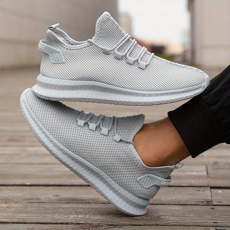 Men's Lightweight Running Shoes | Breathable Low-Top Design | Casual Outdoor Sports Footwear | Lace-Up Style