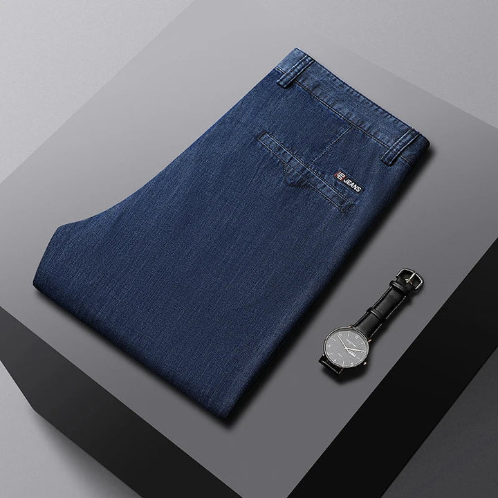 Men's High-Waisted Loose Fit Denim Jeans